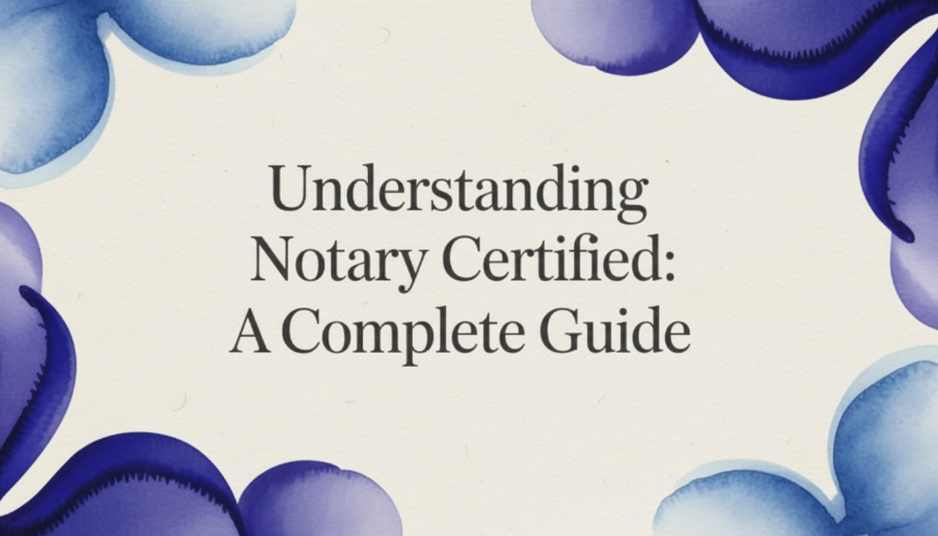 Notary Certified